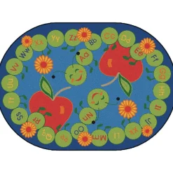 ABC Caterpillar 6'9" x 9'5" Oval Premium Carpet