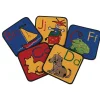 ABC Phonic 12" Squares - Set of 26 Kids Value PLUS Carpets