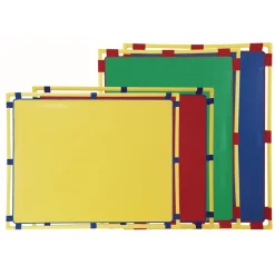 Activity Center PlayPanels® - Rectangle, 31" x 48" - Blue with Yellow Piping