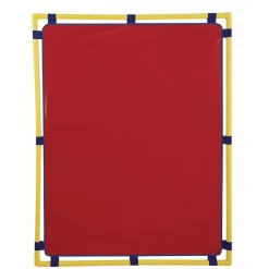 Activity Center PlayPanels® - Rectangle, 31" x 48" - Red with Yellow Piping