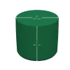 Adult SoftScape 18" Round Ottoman 16" Height, 2-Piece - Green/Yellow