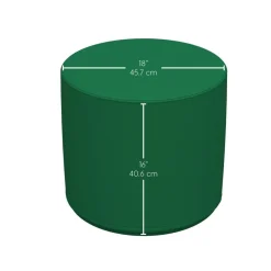 Adult SoftScape 18" Round Ottoman 16" Height, 2-Piece - Green/Yellow