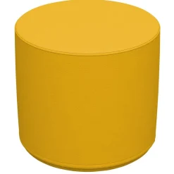 Adult SoftScape 18" Round Ottoman 16" Height, 2-Piece - Green/Yellow