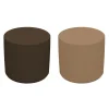 Adult SoftScape 18" Round Ottoman 16" Height, 2-Piece - Brown/Sand