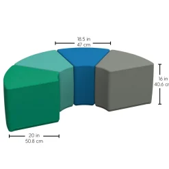 Adult SoftScape Wedge Ottoman 16