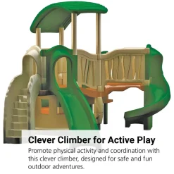 "All In" Clever Climber™ - Natural, Surface Mount with Ground Spikes