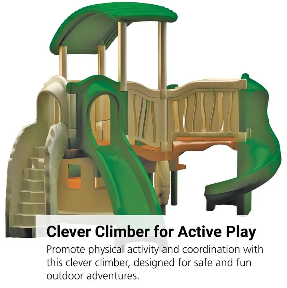 "All In" Clever Climber™ - Natural, Surface Mount with Ground Spikes
