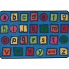Alphabet Blocks 4' x 6' Rectangle Kids Value Carpet