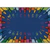 Alphabet Crayon Premium Carpet - 6' x 9' Rectangle