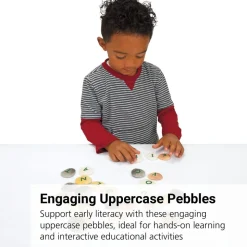 Alphabet Letter Pebbles - Uppercase, Set of 26