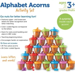 Alphabet Letters on Acorns Activity Set