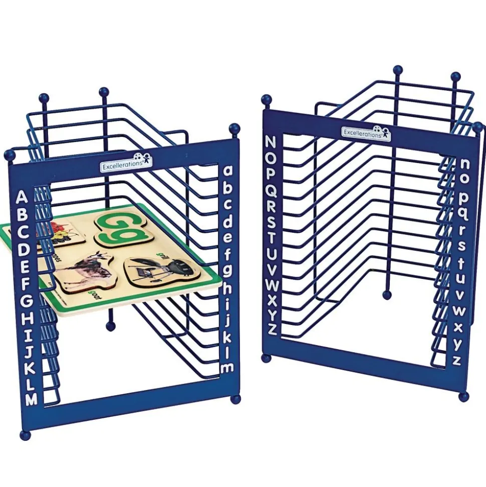 Alphabet Puzzle Storage Rack - Organize A-Z Puzzle Sets with Ease