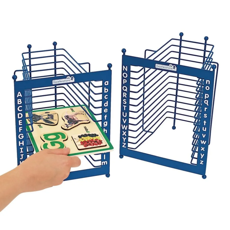 Alphabet Puzzle Storage Rack - Organize A-Z Puzzle Sets with Ease
