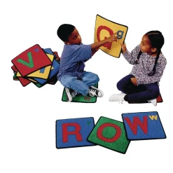 Alphabet 12" Squares - Set of 26 Kids Value PLUS Carpets