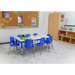 Angeles® As We Grow™ Gray Blue Rectangular Adjustable Table - 30