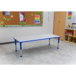 Angeles® As We Grow™ Gray Blue Rectangular Adjustable Table - 30