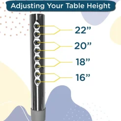 Angeles® As We Grow™ Oak Black Rectangular Adjustable Table - 24