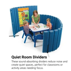 Angeles® BaseLine® Sound Sponge® Quiet Dividers® 48"H x 6'L - Blueberry