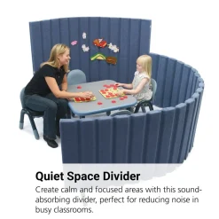 Angeles® BaseLine® Sound Sponge® Quiet Dividers® 48"H x 6'L - Slate Blue