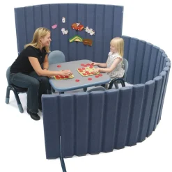 Angeles® BaseLine® Sound Sponge® Quiet Dividers® 48"H x 6'L - Slate Blue