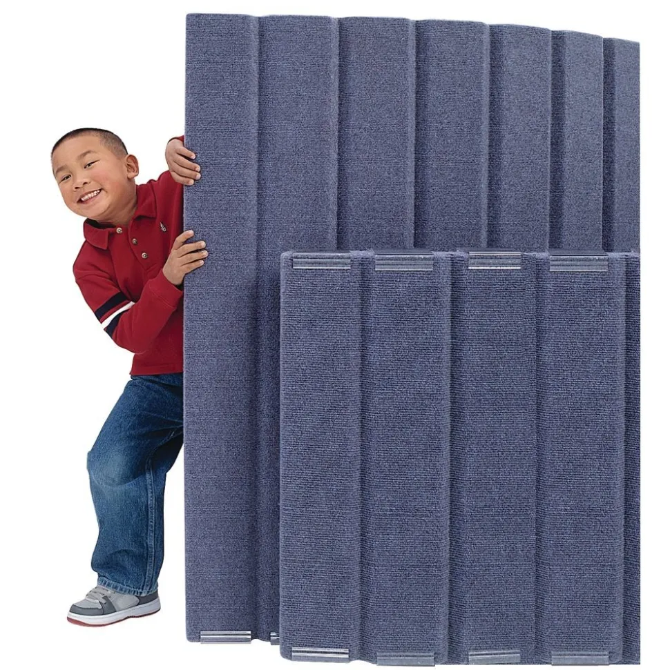 Angeles® BaseLine® Sound Sponge® Quiet Dividers® 48"H x 6'L - Slate Blue