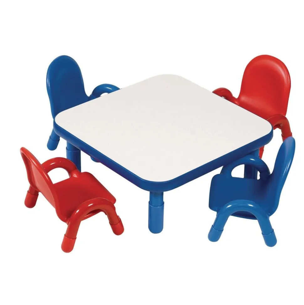 Angeles® BaseLine® 30" Square Table, 14"H - Blue