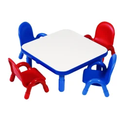 Angeles® BaseLine® 30" Square Table, 12"H - Blue