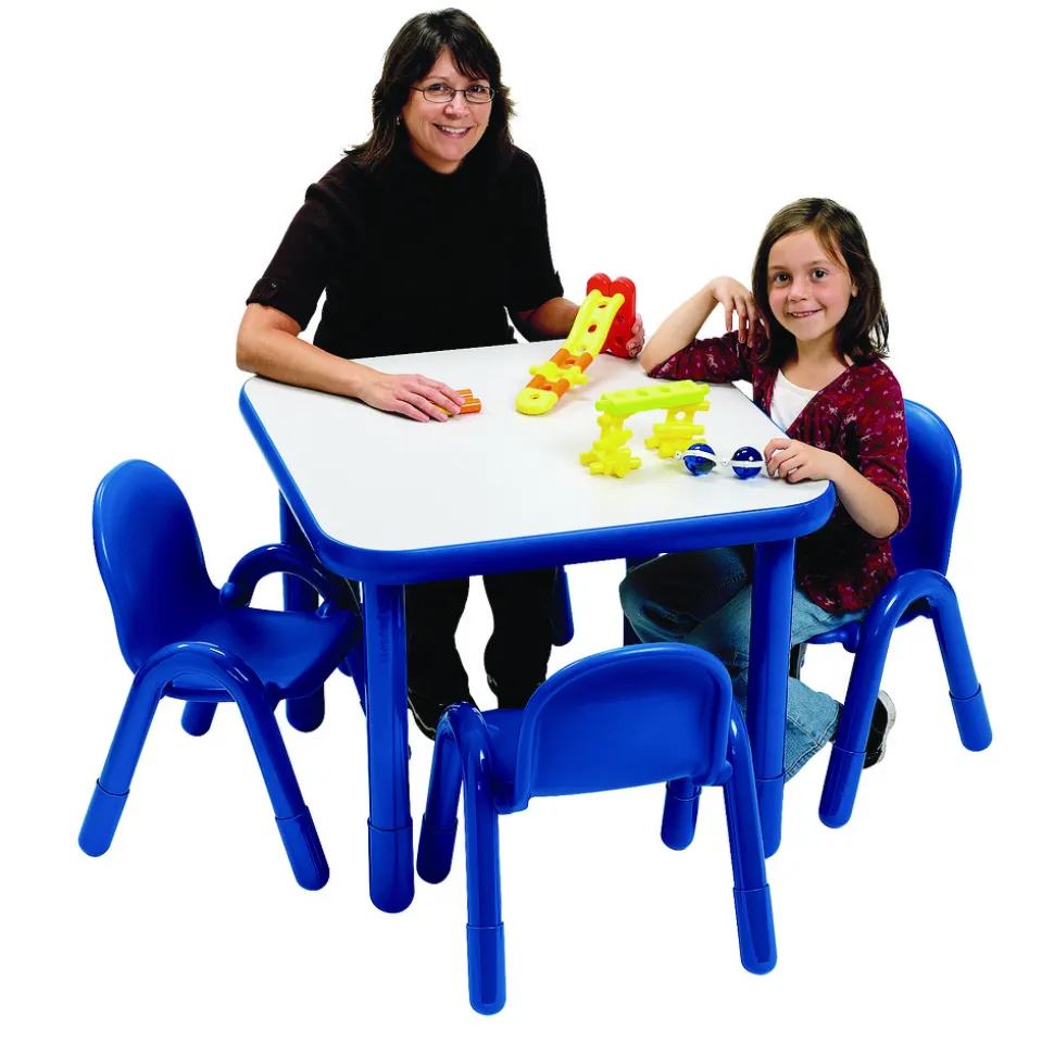 Angeles® BaseLine® 30" Square Table, 22"H - Blue