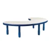Angeles® BaseLine® 38" x 65" Kidney Table, 18"H - Blue