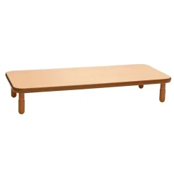 Angeles® BaseLine® 30" x 72" Rectangle Table, 14"H - Natural Cocoa