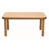 Angeles® BaseLine® 30" x 48" Rectangle Table, 22"H - Natural Cocoa