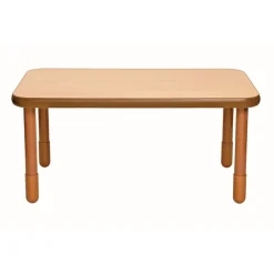 Angeles® BaseLine® 30" x 48" Rectangle Table, 22"H - Natural Cocoa