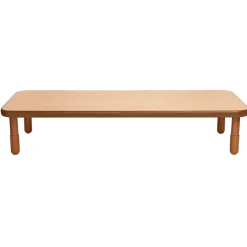 Angeles® BaseLine® 30" x 72" Rectangle Table, 12"H - Natural Cocoa