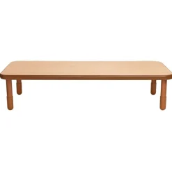 Angeles® BaseLine® 30" x 72" Rectangle Table, 16"H - Natural Cocoa
