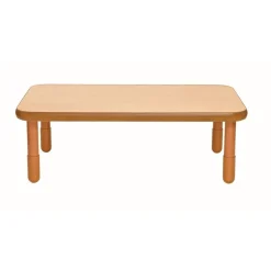 Angeles® BaseLine® 30" x 48" Rectangle Table, 18"H - Natural Cocoa
