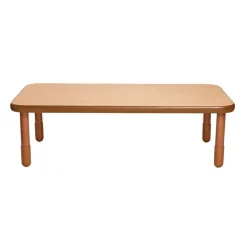 Angeles® BaseLine® 30" x 60" Rectangle Table, 18"H - Natural Cocoa