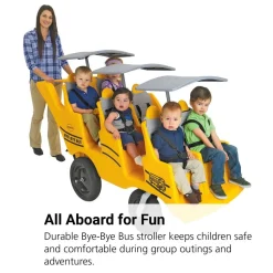 Angeles® Bye-Bye Bus® 6 Passenger Stroller