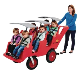 Angeles® "Fat Tire" Bye-Bye Buggy® with Gray Seat Pads - 6-Passenger