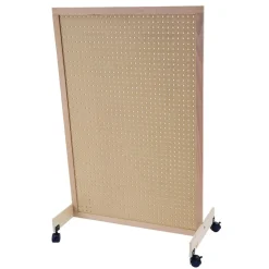 Angeles® Mobile Pegboard Room Divider with Casters