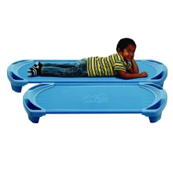 Angeles® SpaceLine® Standard Cot 54-1/2"L - Set of 4 - Wedgewood Blue