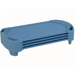 Angeles® SpaceLine® Toddler Cot 42"L- Set of 4 Wedgewood Blue