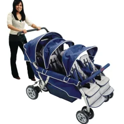 Angeles® SureStop™ Folding Commercial Bye-Bye® Stroller - 6 Seat