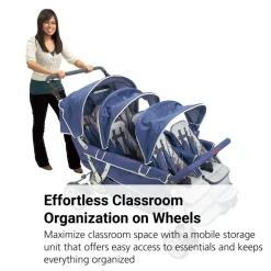 Angeles® SureStop™ Folding Commercial Bye-Bye® Stroller - 6 Seat