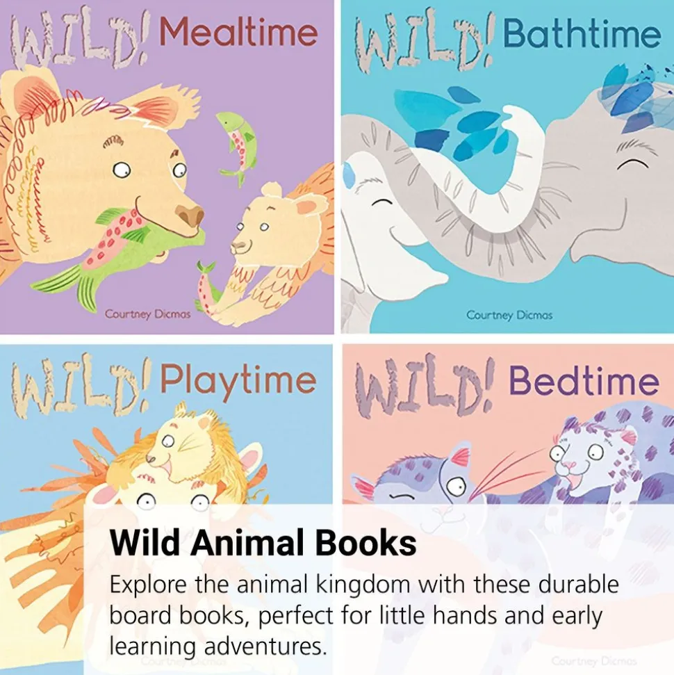 Animal Wild! Set of 4 Board Books