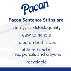 Assorted Colors Double-Sided Sentence Strips - 100 Strips