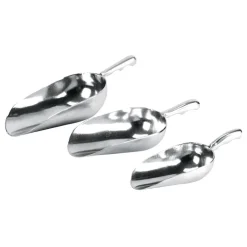 Assorted Metal Messy Play Scoops - 4pk