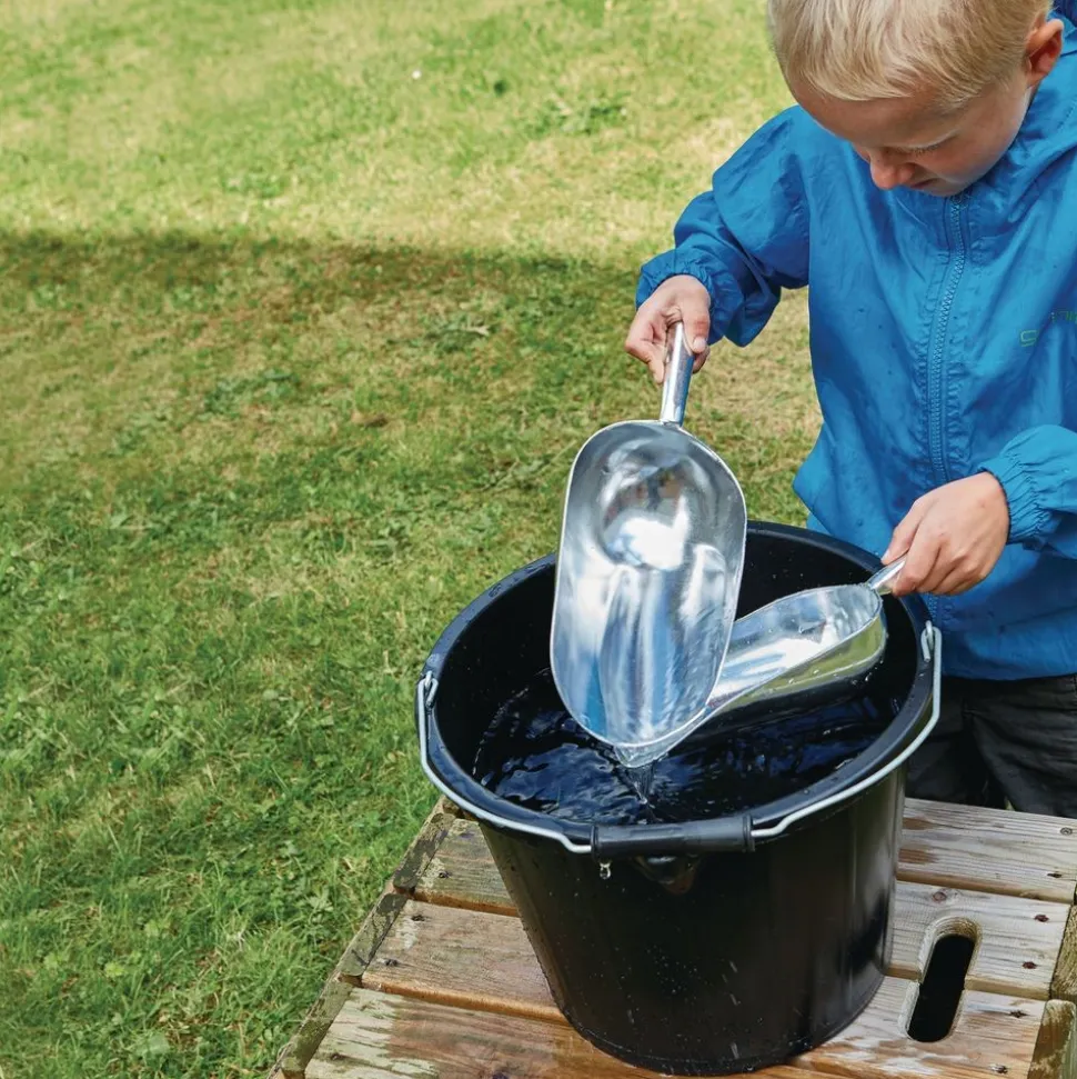 Assorted Metal Messy Play Scoops - 4pk