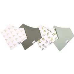 Baby Bandana Bibs, Set of 4 - Haven