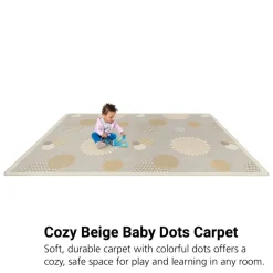 Baby Dots™ Carpet - 5'4" x 7'8" - Beige