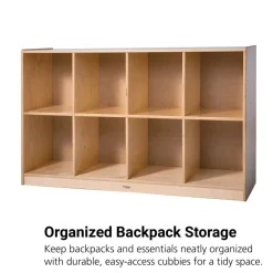 Backpack Cubbie Storage Cabinet - 8 Cubbies